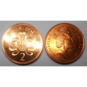 GREAT BRITAIN 2 Pence 1993