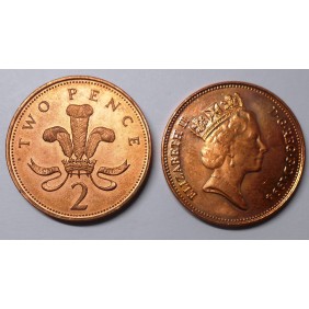 GREAT BRITAIN 2 Pence 1994
