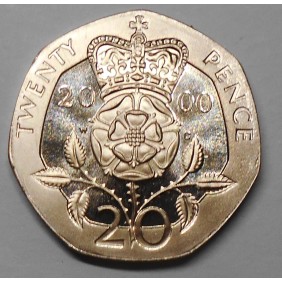 GREAT BRITAIN 20 Pence 2000...