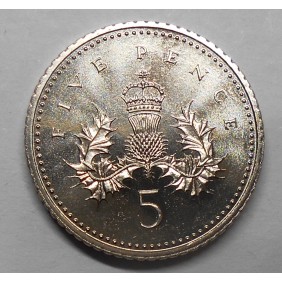 GREAT BRITAIN 5 Pence 1993
