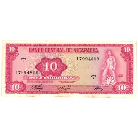 NICARAGUA 10 Cordobas 1972