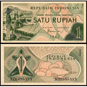 INDONESIA 1 Rupiah 1960...