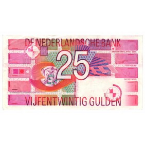 NETHERLANDS 25 Gulden 1989