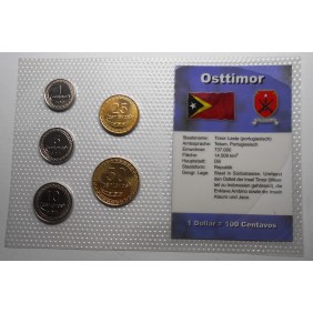 EAST TIMOR Set Coins 2004