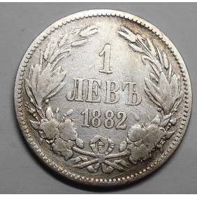 BULGARIA 1 Lev 1882 AG...