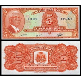 HAITI 5 Gourdes 1980