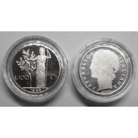 100 Lire 1992 Proof