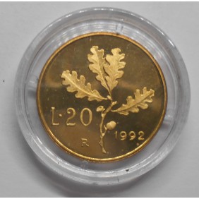 20 Lire 1992 Proof