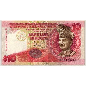 MALAYSIA 10 Ringgit 1989