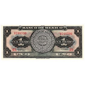 MEXICO 1 Peso 1965 Serie BCR