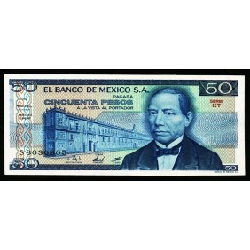 MEXICO 50 Pesos 1981 Serie KT