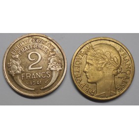 FRANCE 2 Francs 1941 br