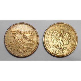 POLAND 5 Groszy 1998