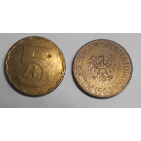 POLAND 5 Zlotych 1982