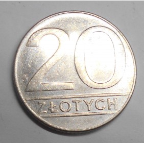 POLAND 20 Zlotych 1989