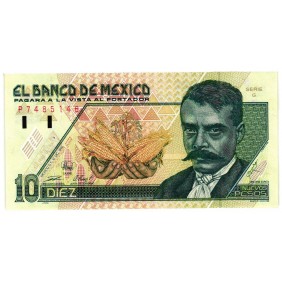 MEXICO 10 Nuevos Pesos 1992...