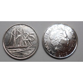 CAYMAN ISLANDS 25 Cents 2005