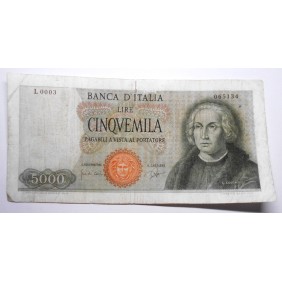 5000 Lire 1964 COLOMBO 1...