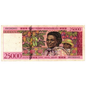 MADAGASCAR 25.000 Francs 1998