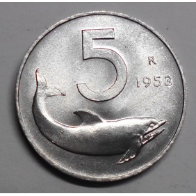 5 Lire 1953 FDC