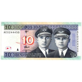 LITHUANIA 10 Litu 2007