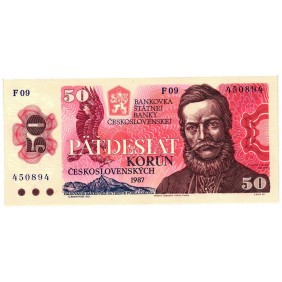 CZECHOSLOVAKIA 50 Korun 1987