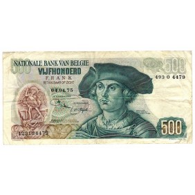 BELGIUM 500 Francs 04.04.1975