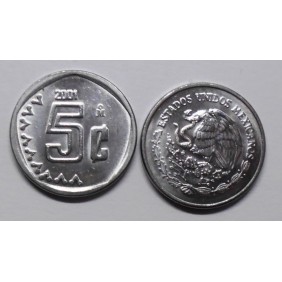 MEXICO 5 Centavos 2001