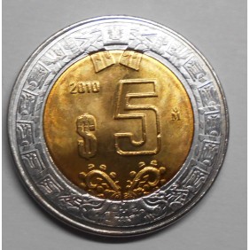 MEXICO 5 Pesos 2010