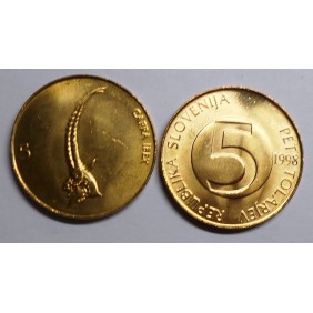 SLOVENIA 5 Tolarjev 1998