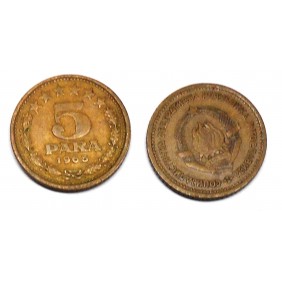 YUGOSLAVIA 5 Para 1965 KM 42