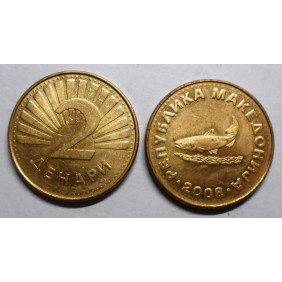 MACEDONIA 2 Denari 2008