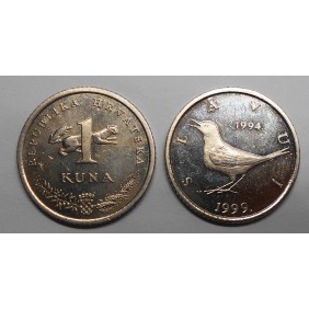 CROATIA 1 Kuna 1999 Nightngale
