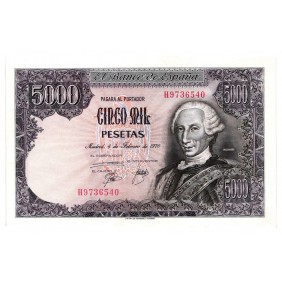SPAIN 5000 Pesetas 1976