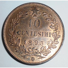 10 Centesimi 1893 BI