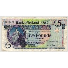 NORTHERN IRELAND 5 Pounds 2003