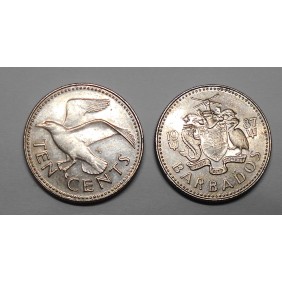 BARBADOS 10 Cents 1987