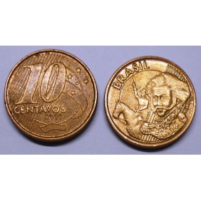 BRAZIL 10 Centavos 2001