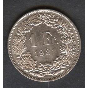 SWITZERLAND 1 Franc 1981