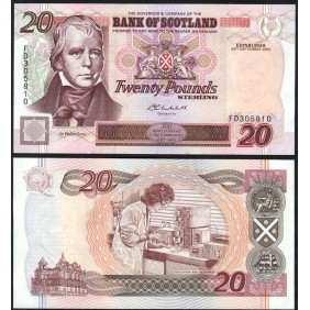SCOTLAND 20 Pounds 2004...