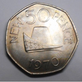GUERNSEY 50 Pence 1970