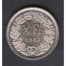 SWITZERLAND 1/2 Franc 1983