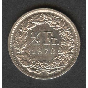 SWITZERLAND 1/2 Franc 1978