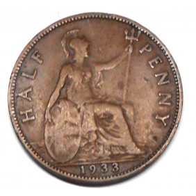 GREAT BRITAIN 1/2 Penny 1933