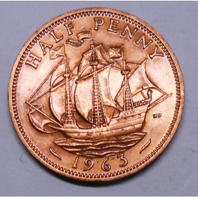GREAT BRITAIN 1/2 Penny 1963