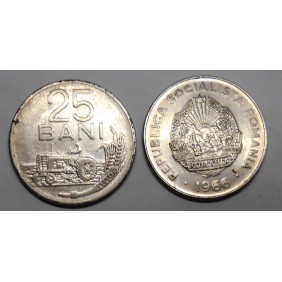 ROMANIA 25 Bani 1966