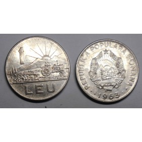 ROMANIA 1 Leu 1963