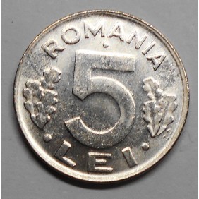 ROMANIA 5 Lei 1992 VG