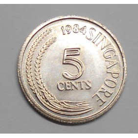 SINGAPORE 5 Cents 1984