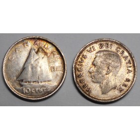 CANADA 10 Cents 1951 AG...